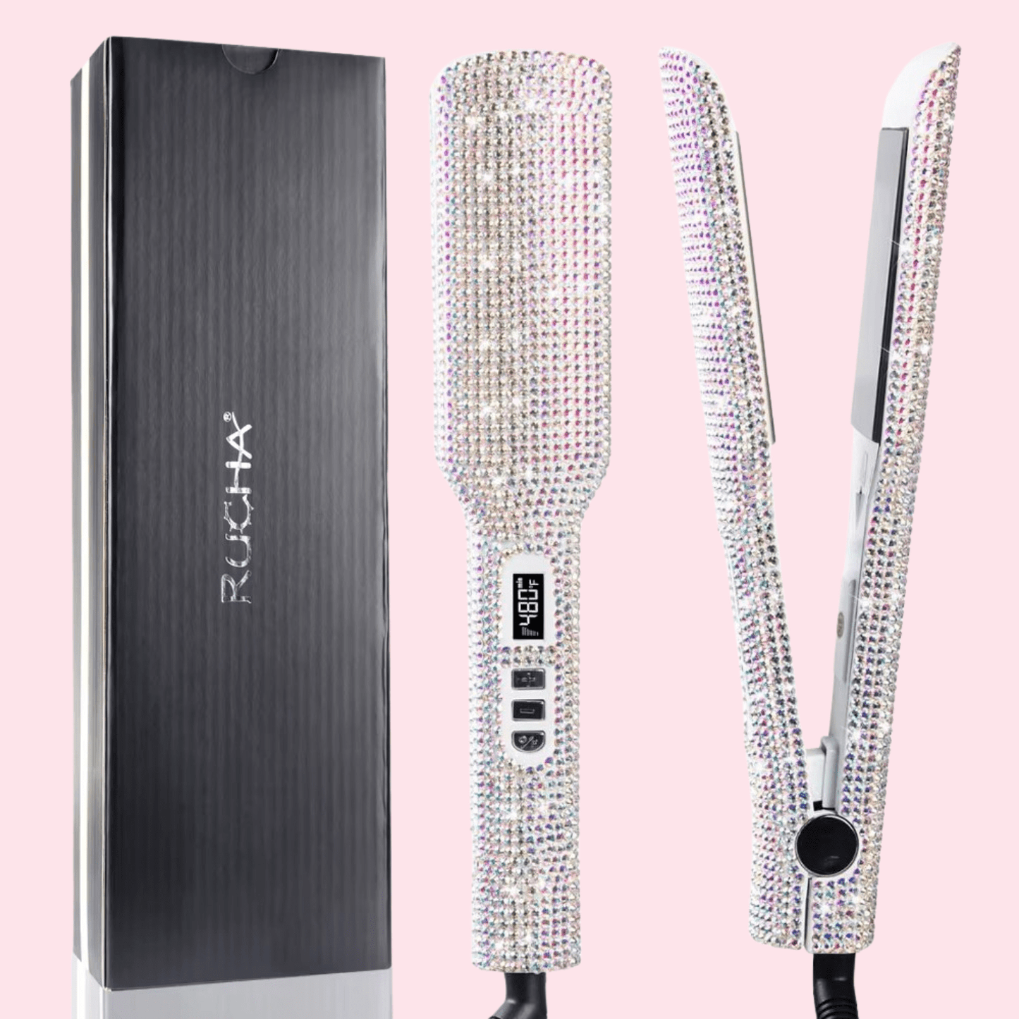 Lisseur Professionnel - RhinestoneStyler™ - Blanc