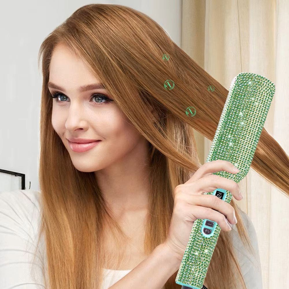 Lisseur Professionnel - RhinestoneStyler™ - Vert