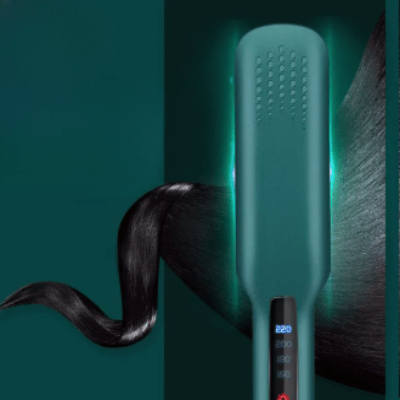 Lisseur Cheveux - HairStraightenerBrush™ - Vert