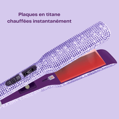Lisseur Professionnel - RhinestoneStyler™ - Violet